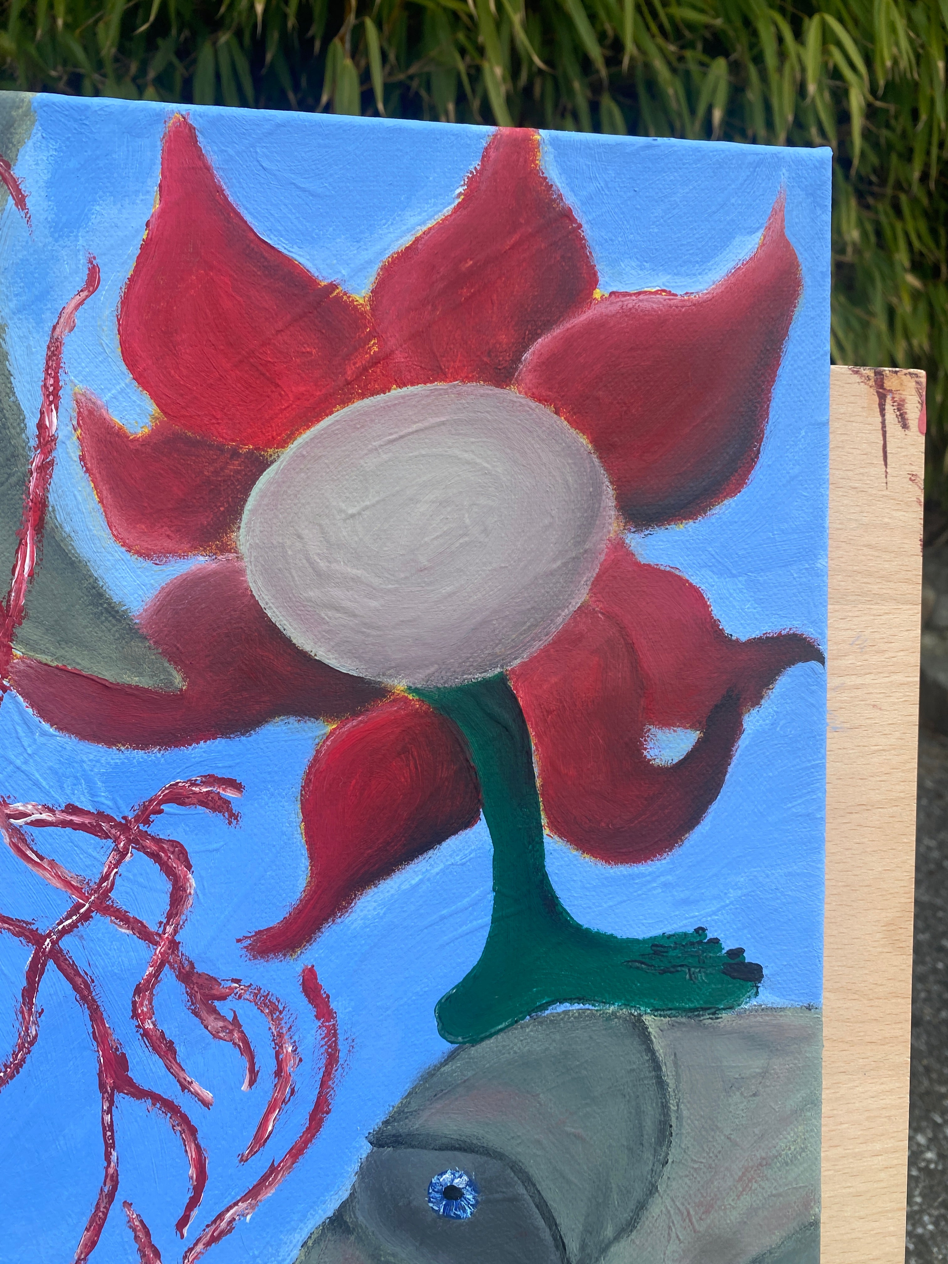 “Vereinigung unter roter Blume“