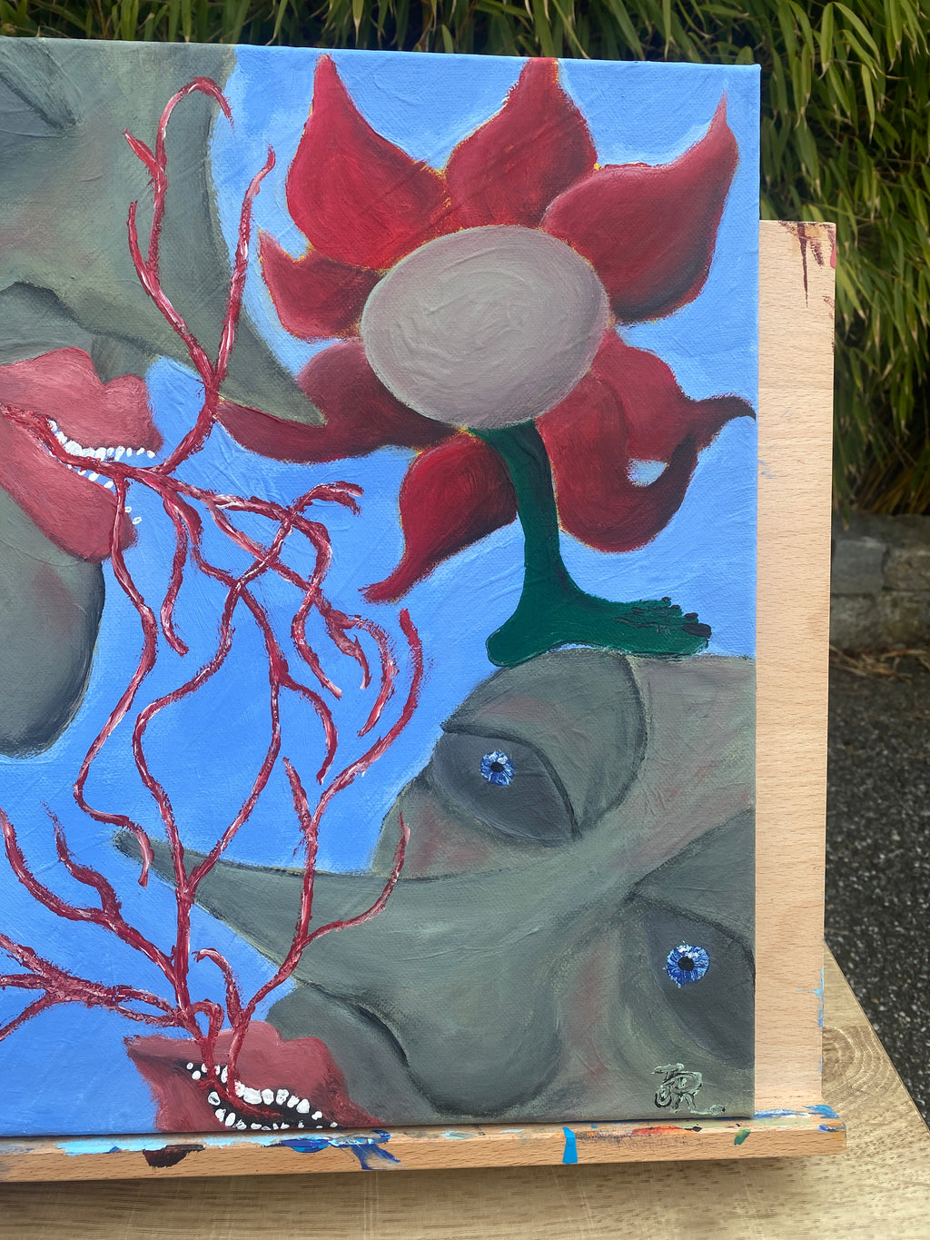 “Vereinigung unter roter Blume“