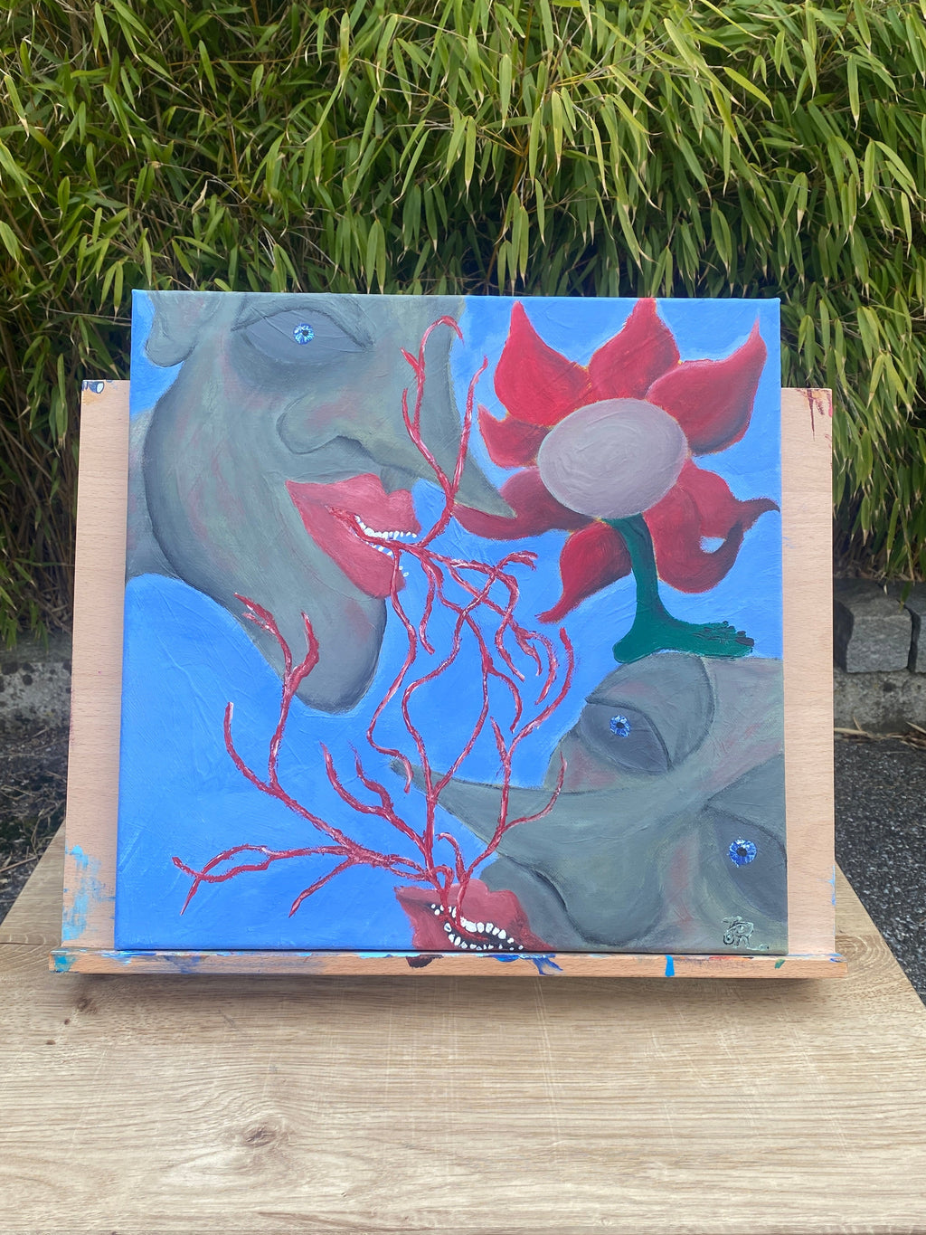 “Vereinigung unter roter Blume“